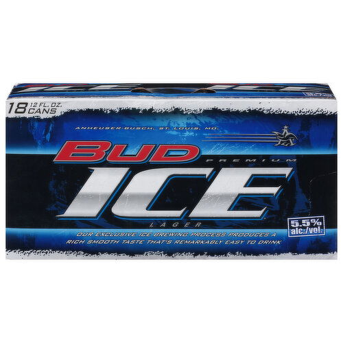 Bud Ice Beer, Premium, Lager