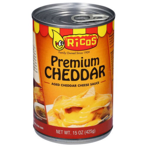 Ricos Cheese Sauce, Cheddar, Premium