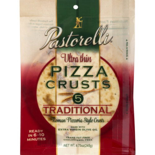 Pastorelli Pizza Crusts, Ultra Thin, Traditional, Roman Pizzeria Style