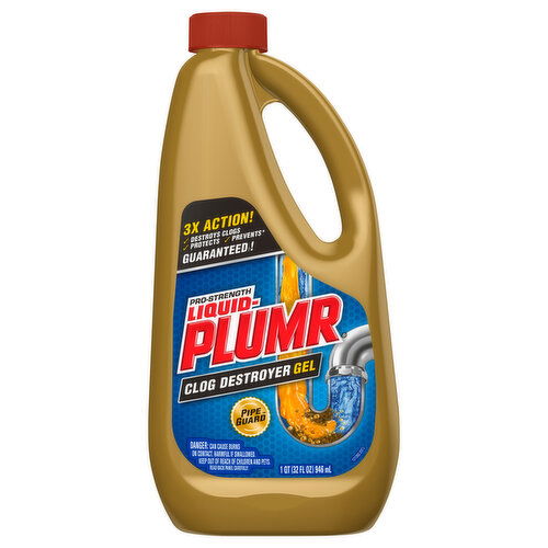 Liquid-Plumr Clog Destroyer, Pro-Strength, Gel