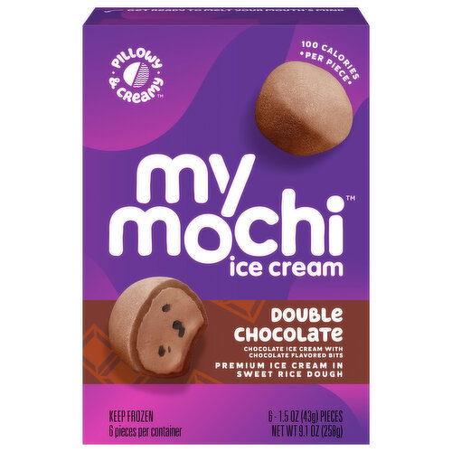 My/Mochi Ice Cream, Double Chocolate - 6 Each