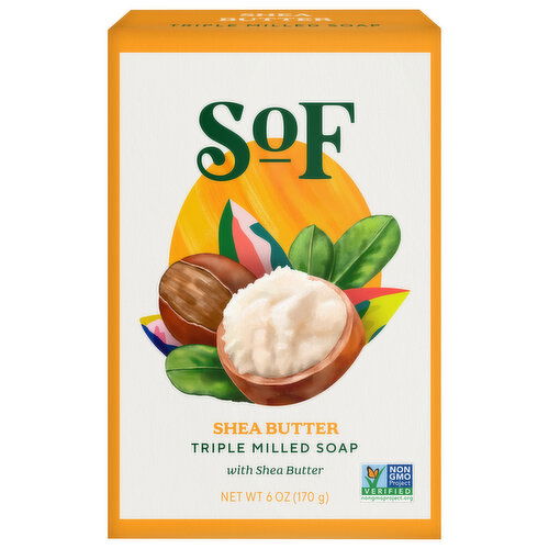 SOF Triple Milled Soap, with Shea Butter