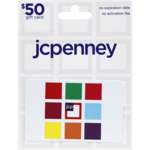 JC Penney Gift Card, $50