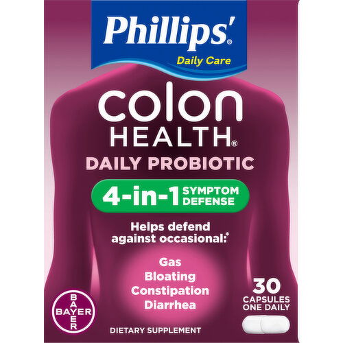 Phillips' Daily Probiotic, 4-in-1 Symptom Defense, Capsules