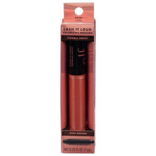 e.l.f. Mascara, Volumizing, Lash It Loud, Deep Brown