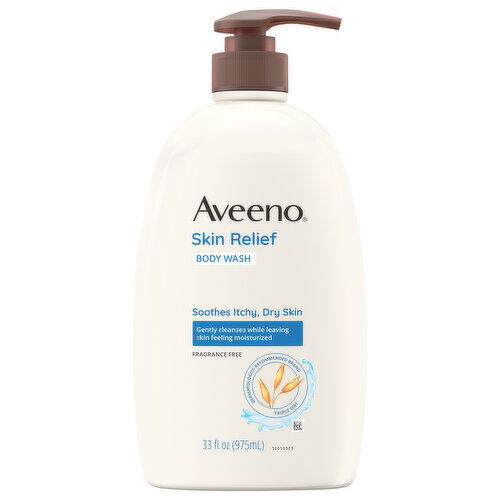 Aveeno Skin Relief Fragrance Free Body Wash - 33 Fluid Ounce