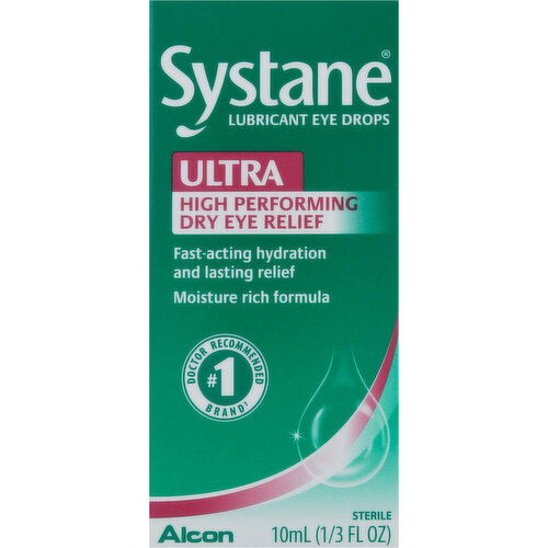 Systane Lubricant Eye Drops, Ultra, High Performing Dry Eye Relief