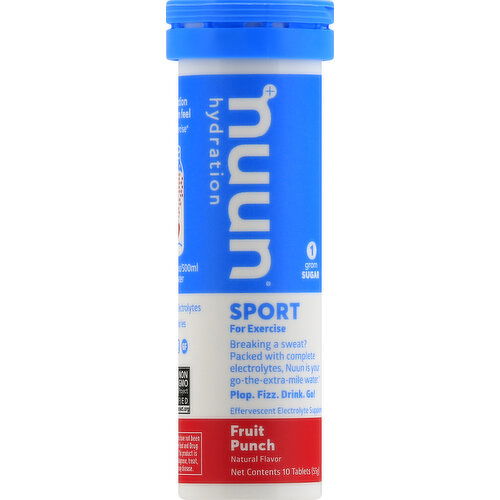 Nuun Sport, Tablets, Fruit Punch