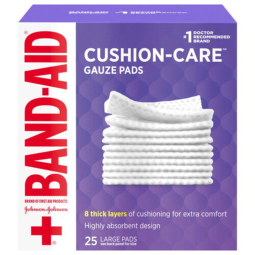 Band-Aid Gauze Pads, Large