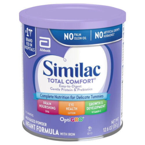 Similac Infant Formula, Milk-Based Powder, OptiGro, 0-12 Months