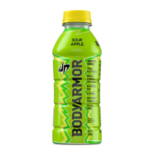BODYARMOR Dude Perfect Sour Apple Bottle - 16 Fluid Ounce