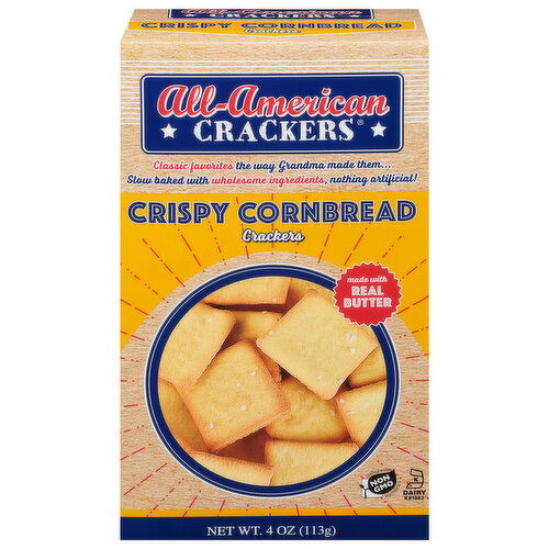 All-American Crackers Crackers, Crispy Cornbread