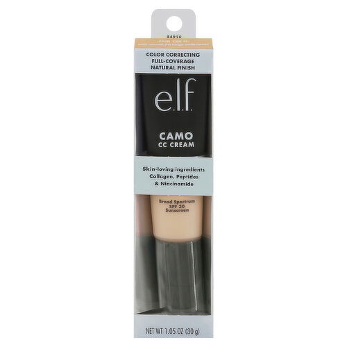 e.l.f. Camo CC Cream, Broad Spectrum SPF 30, Fair 120N