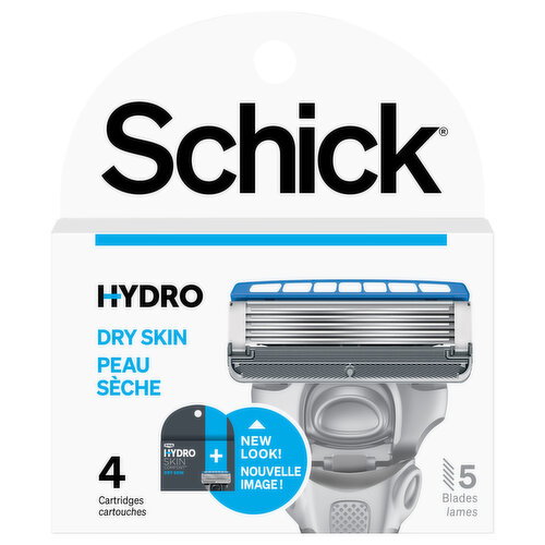 Schick Cartridges, 5 Blades, Dry Skin Image 1 of 2