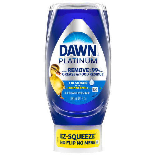 Dawn Dishwashing Liquid, Platinum, Fresh Rain Scent