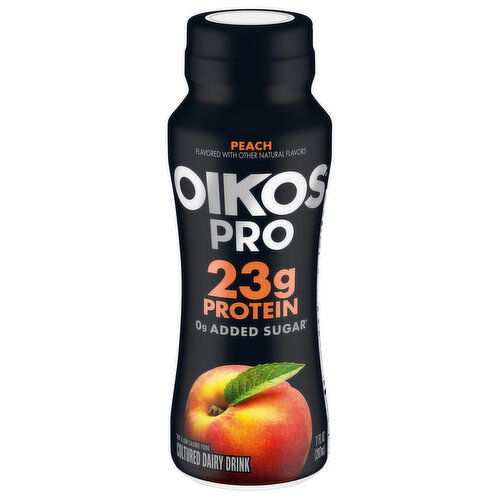 Oikos Pro Cultured Peach Dairy Drink - 7 Fluid Ounce