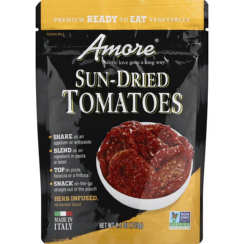 Amore Tomatoes, Sun-Dried, Pouch