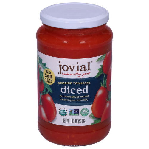 Jovial Tomatoes, Organic, Diced