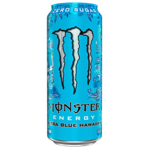 Monster Energy Drink, Zero Sugar, Ultra Blue Hawaiian