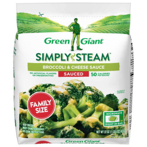 Green Giant Broccoli & Cheese Sauce, Sauced, Family Size