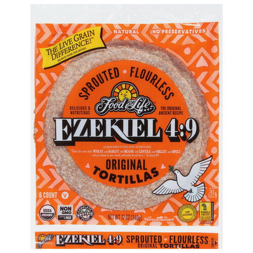 Food for Life Tortillas, Original, Sprouted Flourless