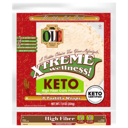 Ole Mexican Foods Tortilla Wraps, High Fiber