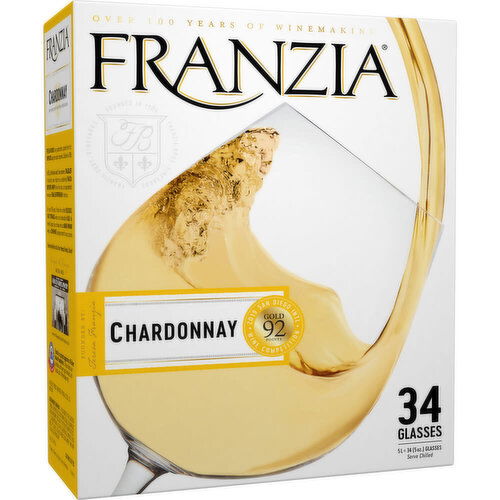 Franzia Vintner Select Chardonnay White Wine Box, 5.0 L    