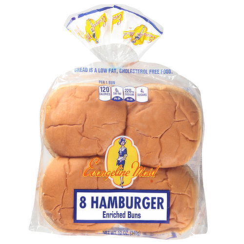 Evangeline Maid Medium Enriched Hamburger Bunts (8 Count)