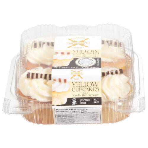 Antoninas Yellow Cupcakes, Vanilla Buttercream