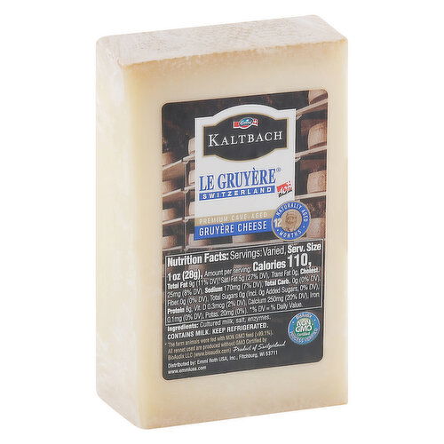 Fresh Premium Cave-Aged Gruyere Cheese, Quarter Wheel