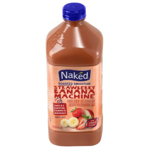 Naked Strawberry Banana Machine Boosted Smoothie - 64 Fluid Ounce
