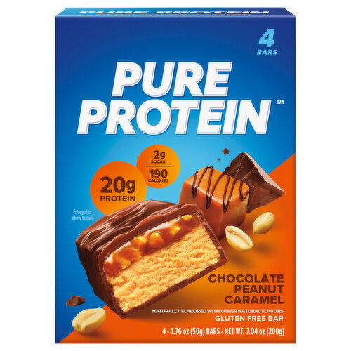 Pure Protein Bar, Chocolate Peanut Caramel, Gluten Free