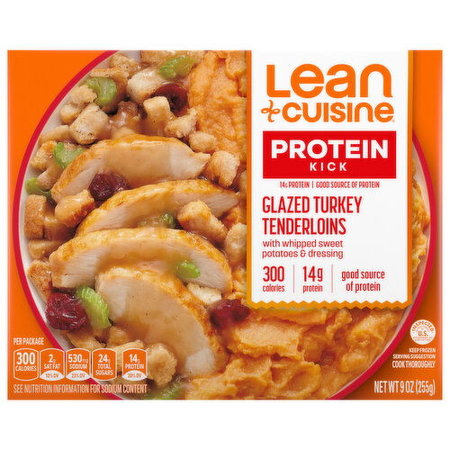 Lean Cuisine Turkey Tenderloins, with Whipped Sweet Potatoes & Dressing, Glazed