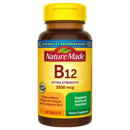 Nature Made Vitamin B12, Extra Strength, 2500 mcg, Tablets