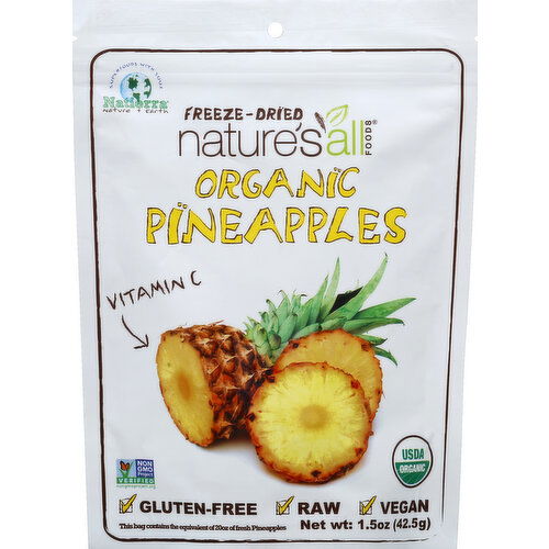 Nature's All Foods Pineapples, Organic, Freeze-Dried