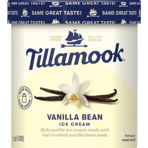 Tillamook Ice Cream, Vanilla Bean