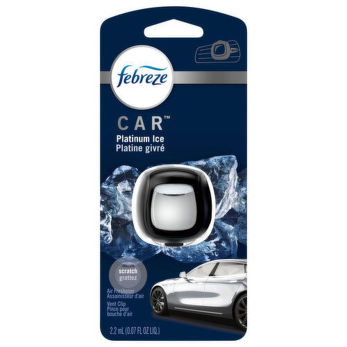 Febreze Air Freshener, Vent Clips, Platinum Ice