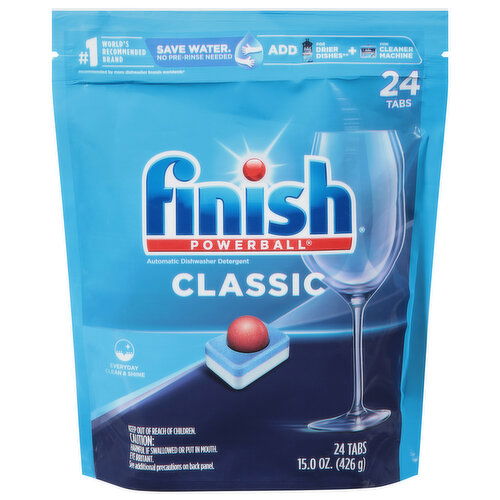 Finish Automatic Dishwasher Detergent, Classic, Tablets