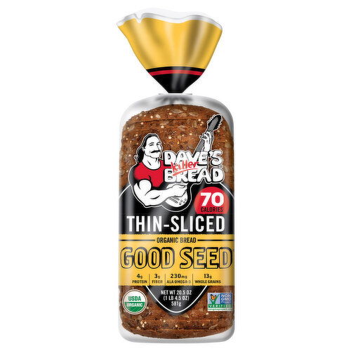 Dave's Killer Bread Organic Thin-Sliced Good Seed Bread - 20.5 Ounce