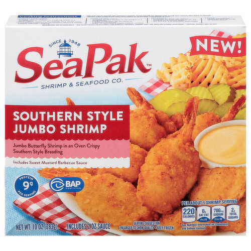 SeaPak Jumbo Shrimp, Southern Style