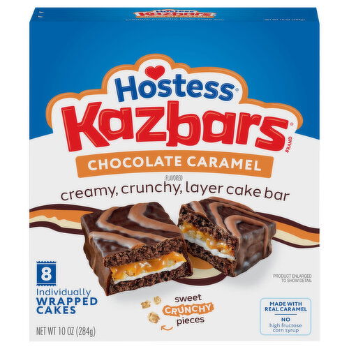 Hostess Chocolate Caramel Flavored Kazbars - 8 Each