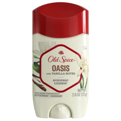 Old Spice Antiperspirant & Deodorant, Oasis, with Vanilla Notes