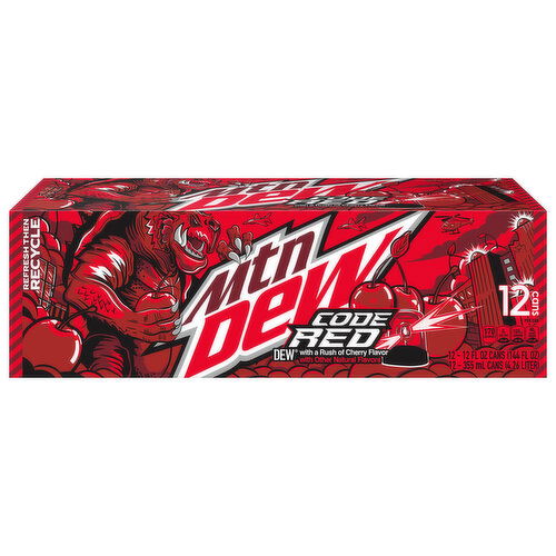 Mtn Dew Soda, Code Red