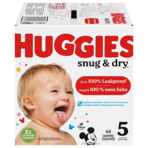 Huggies Diapers, Disney Baby, 5 (Over 27 lb)