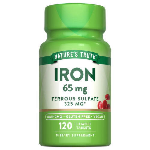 Nature's Truth Iron, 65 mg, Coated Tablets