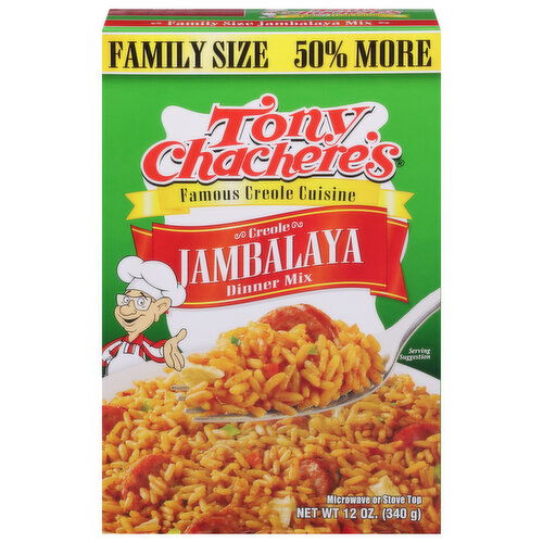 Tony Chachere's Dinner Mix, Jambalaya, Creole