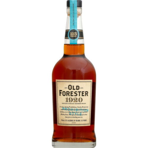 Old Forester Bourbon Whisky, Kentucky Straight, Prohibition Style - 750 Milliliter