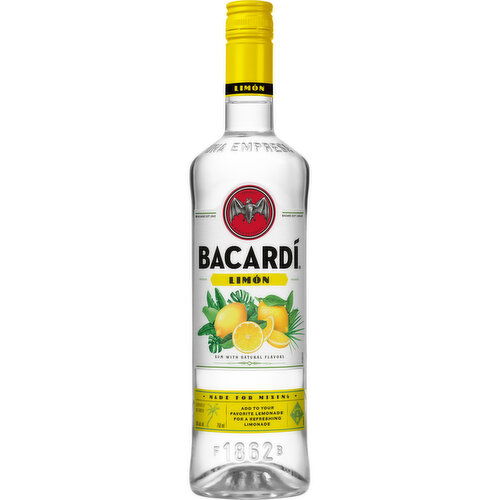 Bacardi Limon Citrus Rum, 750 ml    