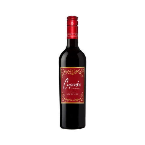 Cupcake Vineyards Red Velvet Blend California Wine, 750 ml    