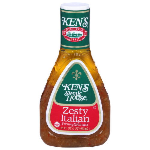 Ken's Steak House Zesty Italian Dressing & Marinade - 16 Fluid Ounce
